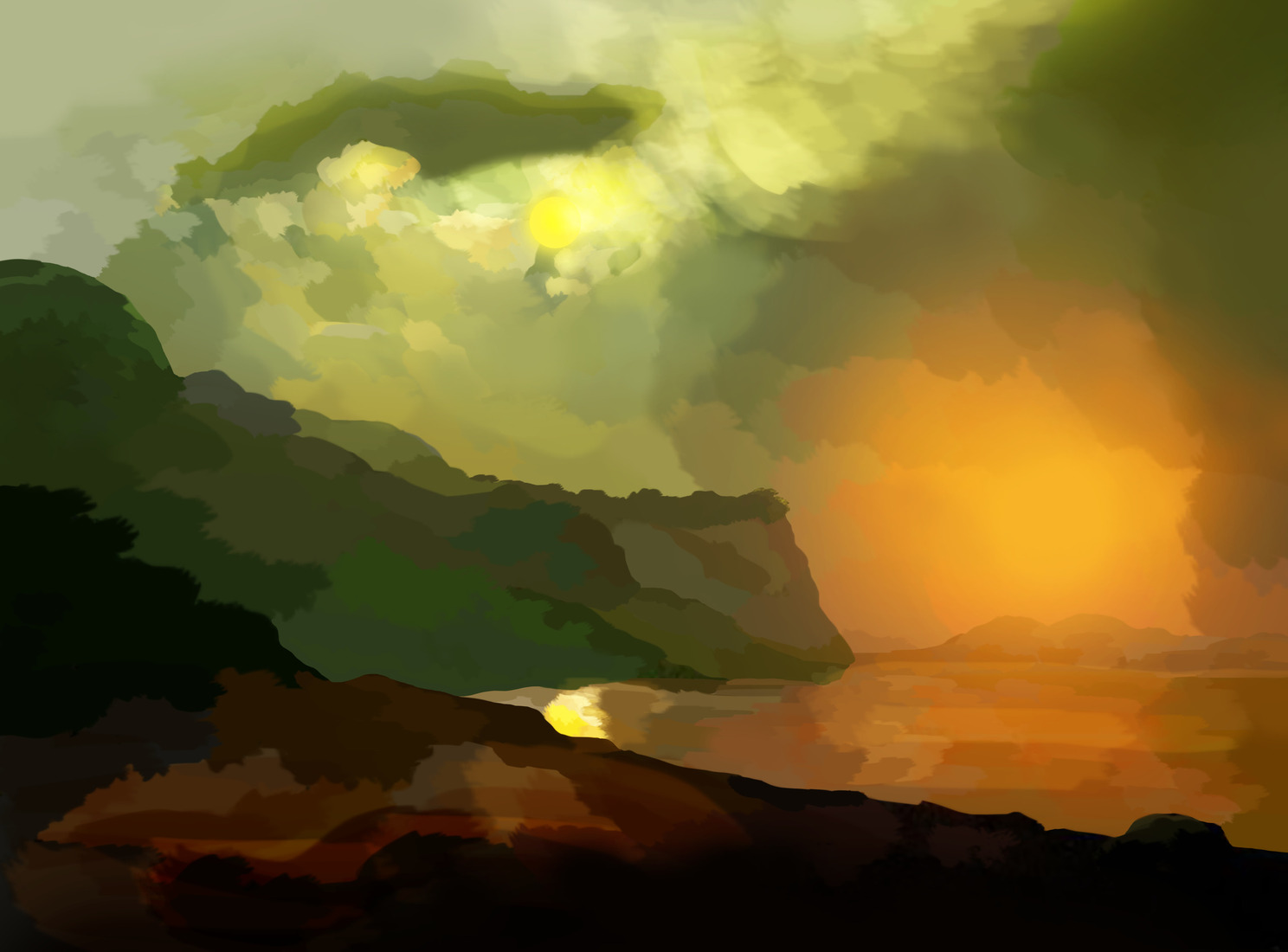 The landscape of moon #281