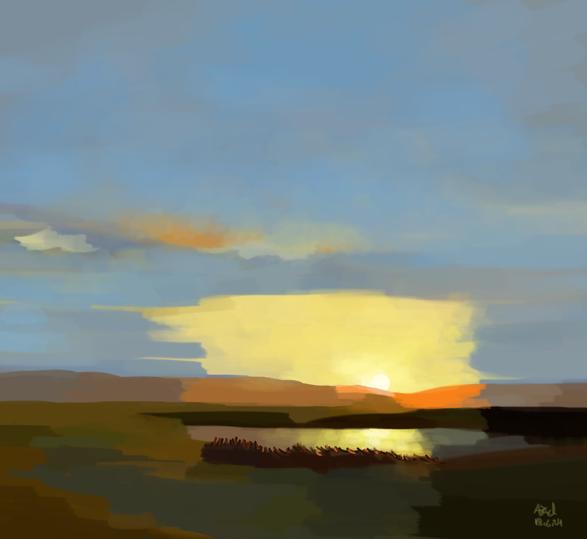 The sunset rose #367