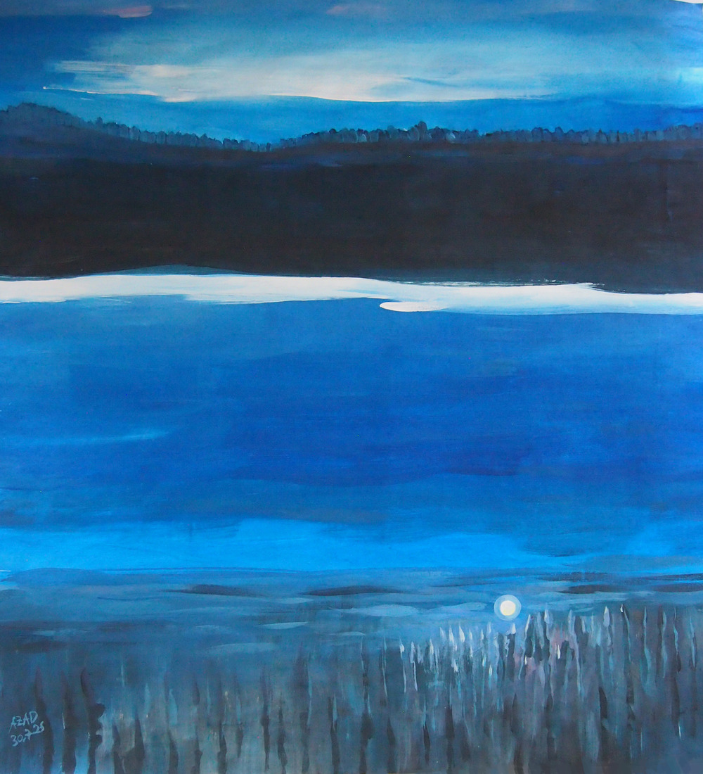 Blue evening and sunny horizon #60