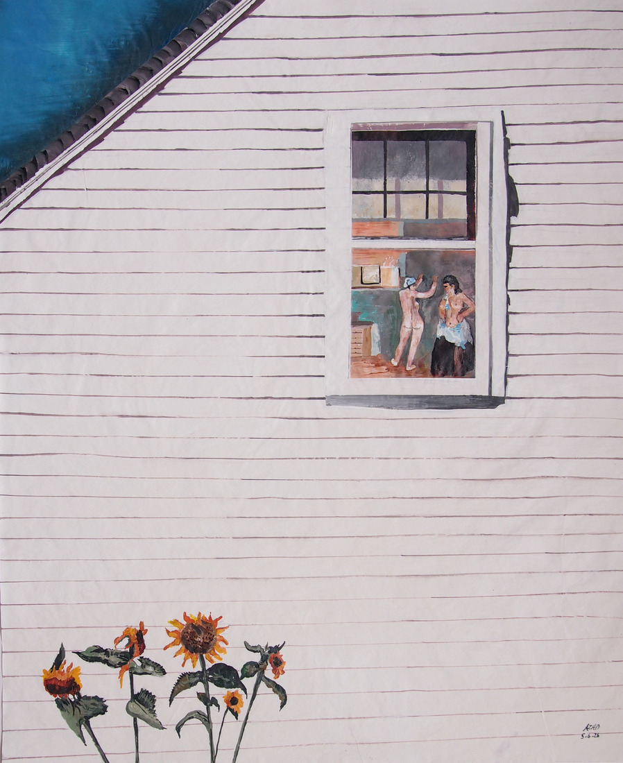 A look out the home window with the sunflower family #140