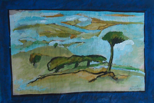 We Dream:  Acrylic on soft japanese rice paper