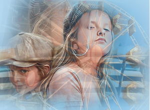 Deze digitale portretten maak ik in opdracht.  Ik lever het portret als ingelijste  foto aan.