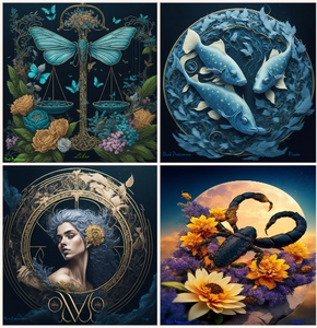 digitale kunstwerken gemaakt als sterrenbeeld kijk ook eens op dickpreesman.com/webshop