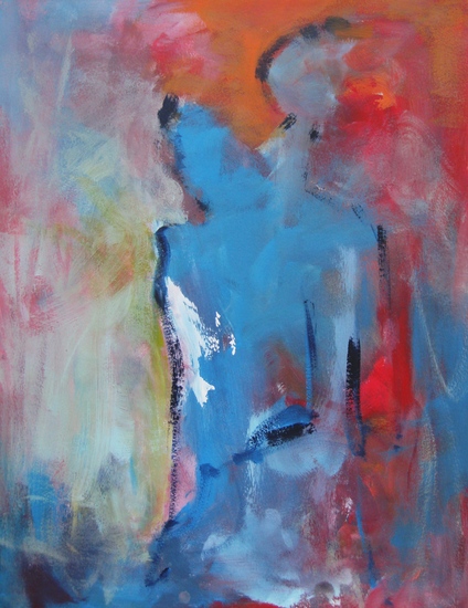 Werk op papier abstracte figuren