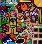 Zo als de naam het al zegt: 'Very Busy' lekker druk, kleurrijk en modern.