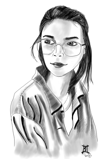 dag 1 meisje met bril