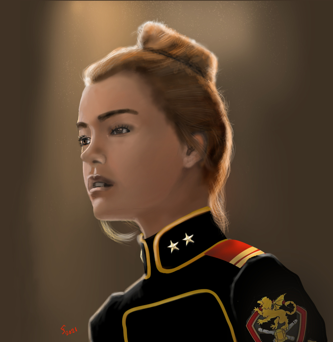 Girl with the sun in the hair