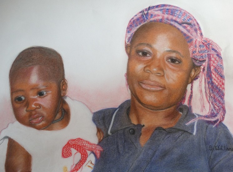 Mother with her baby