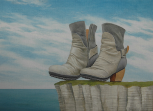 In olieverf uitgevoerd met soms bladgoud.