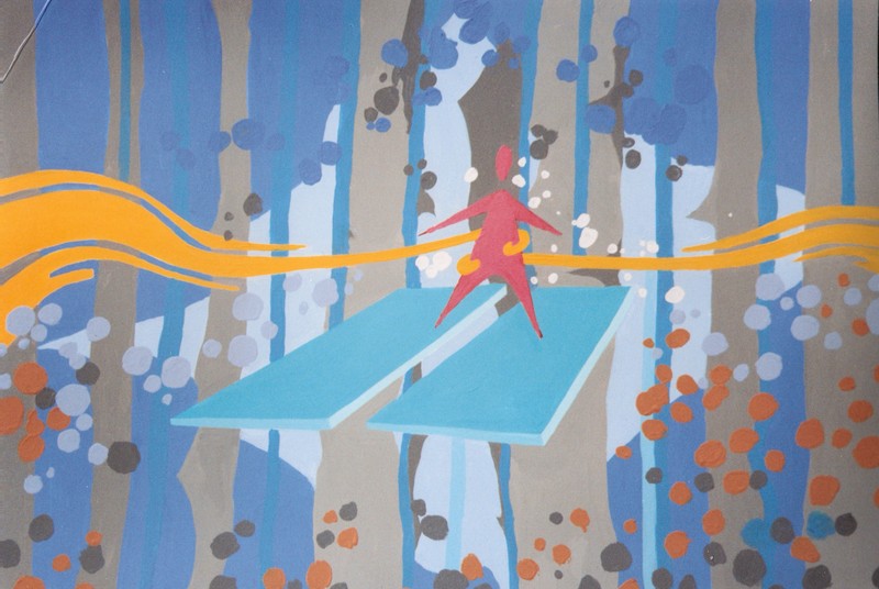 Druk van links en rechts.