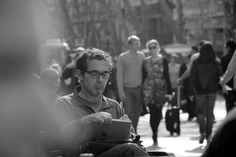 Tekenaar op de Ramblas