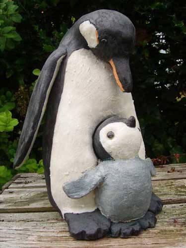 pinguin met jong