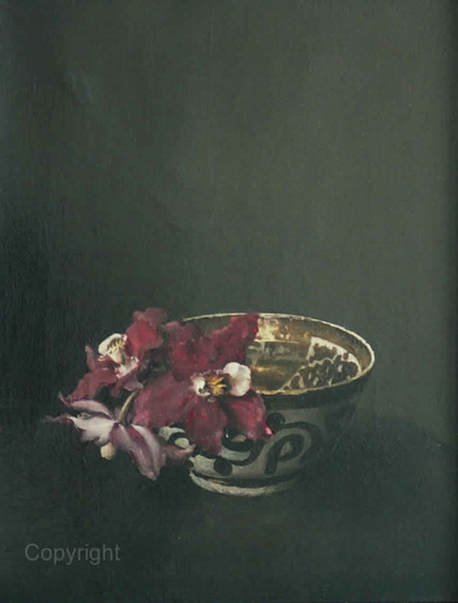 Orchids in a bowl