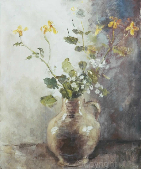 Delicate yellow flower arrangement