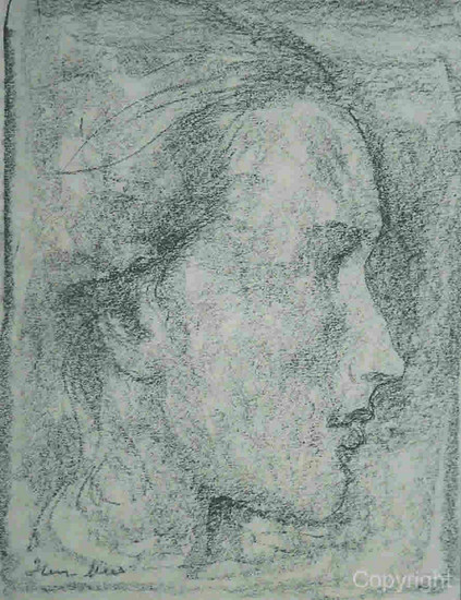 Head of imaginery figure