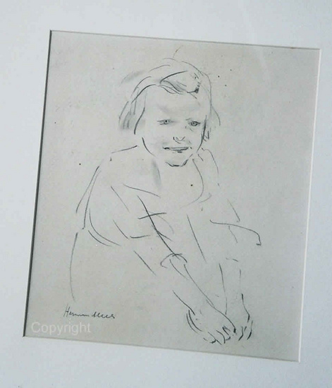 Girl, seated