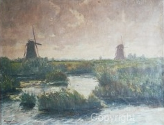 Windmills in the Polders