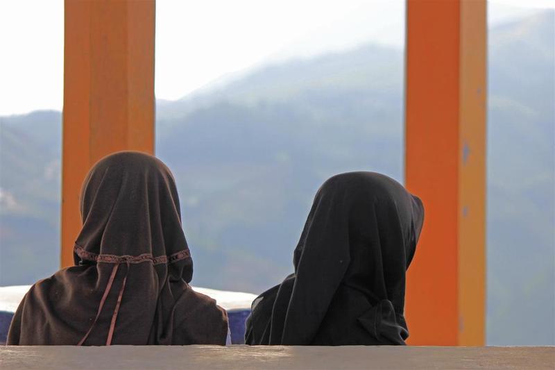 Moslimmeisjes op Java