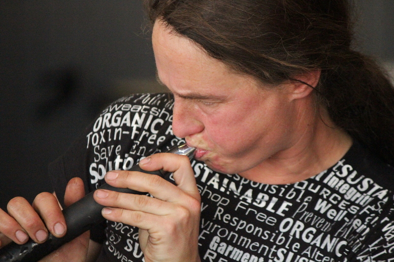 Glasblazer in Leerdam