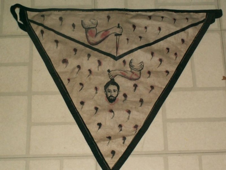 Handpainted Apron 9th Degree AASR