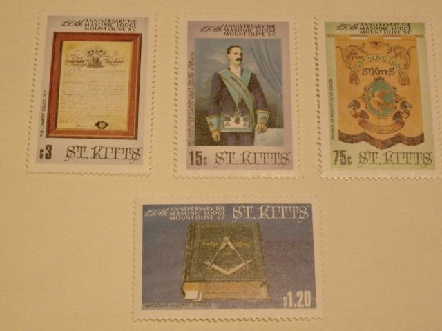 Set of 4 stamps (KN)