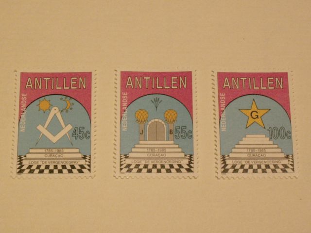 Set of 3 stamps (AN)