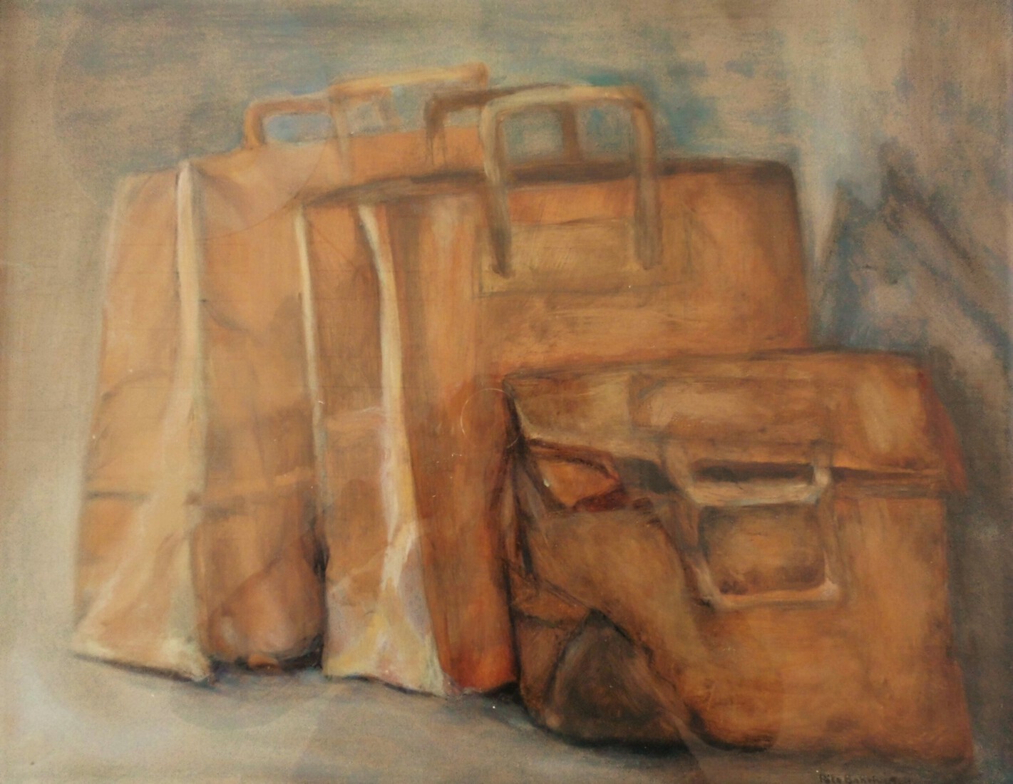 Papieren tassen, Paper bags, Papiertüter