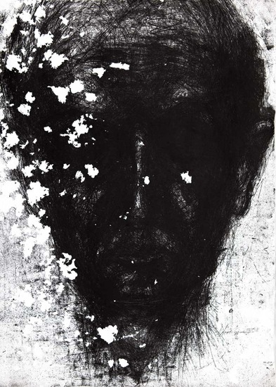 Portret zwart wit 1 in ets