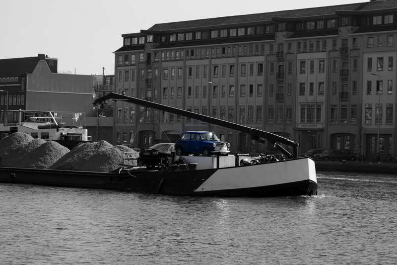 Car on ship