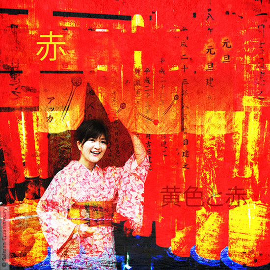 Glimlachende Dame op de Markt