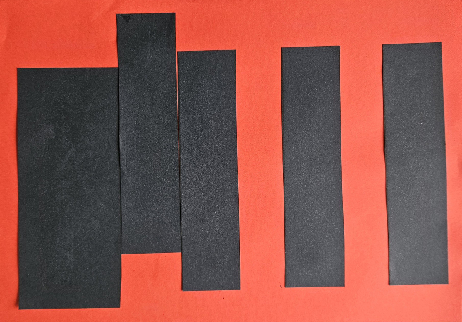 paper study black paper with vertical cuts