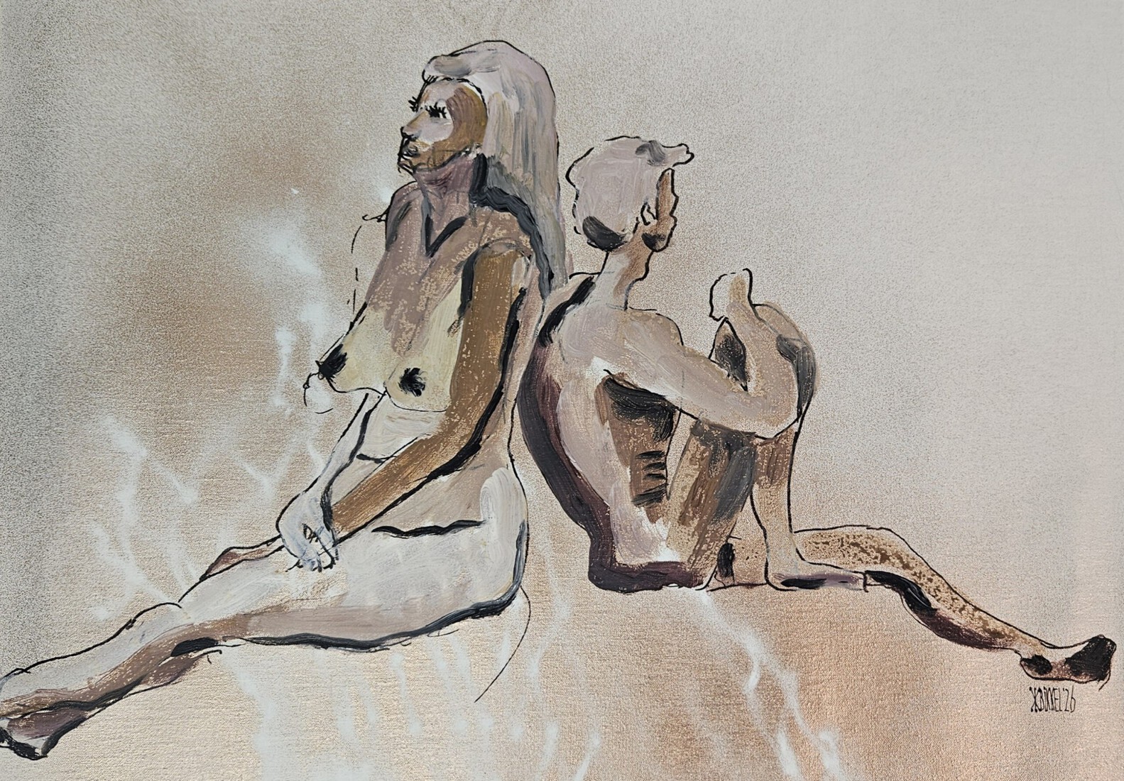 duo model drawing 1 