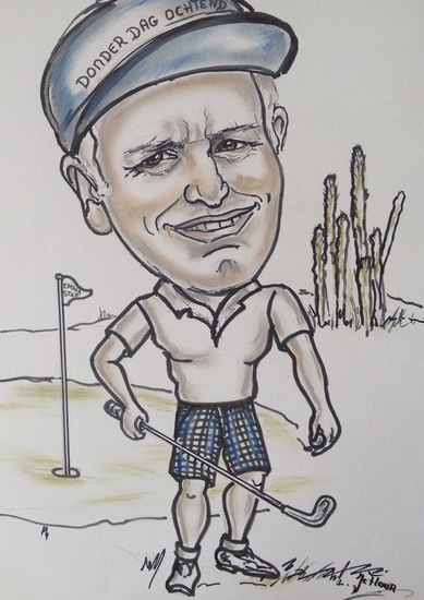 Cartoon from golf player 