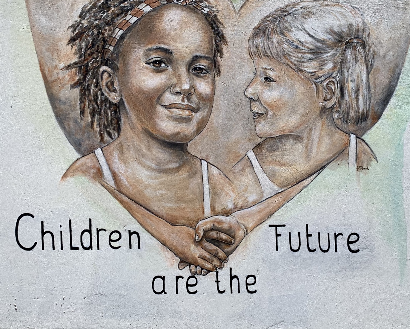 Mural “children are the future” 
