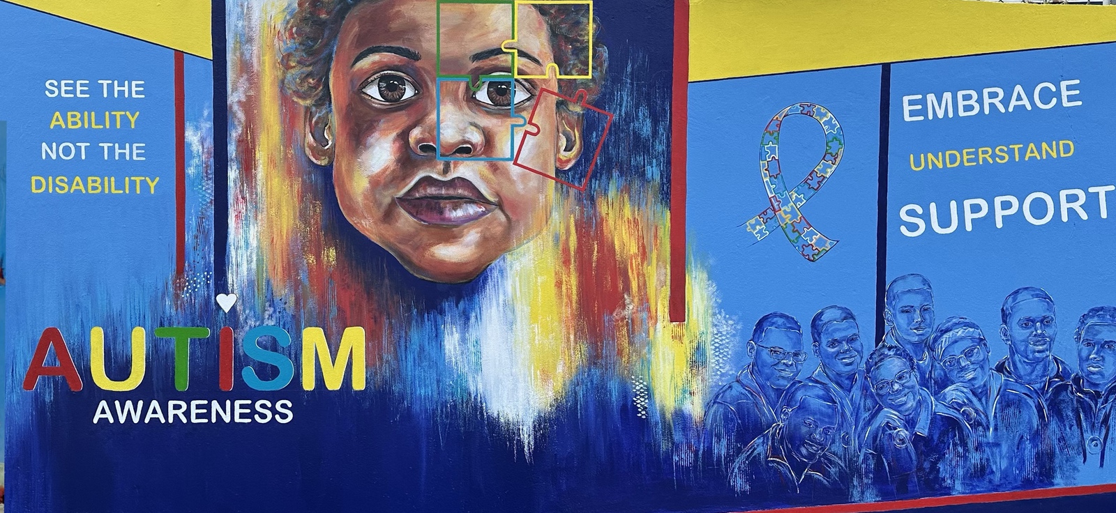 Autism awareness Mural