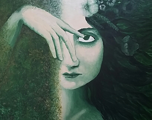 voor de helft belicht 
in een kleur