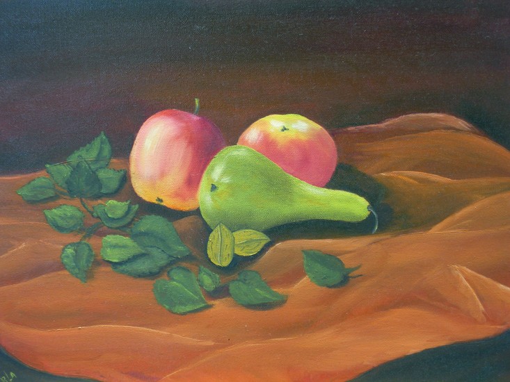 twee appels en een peer