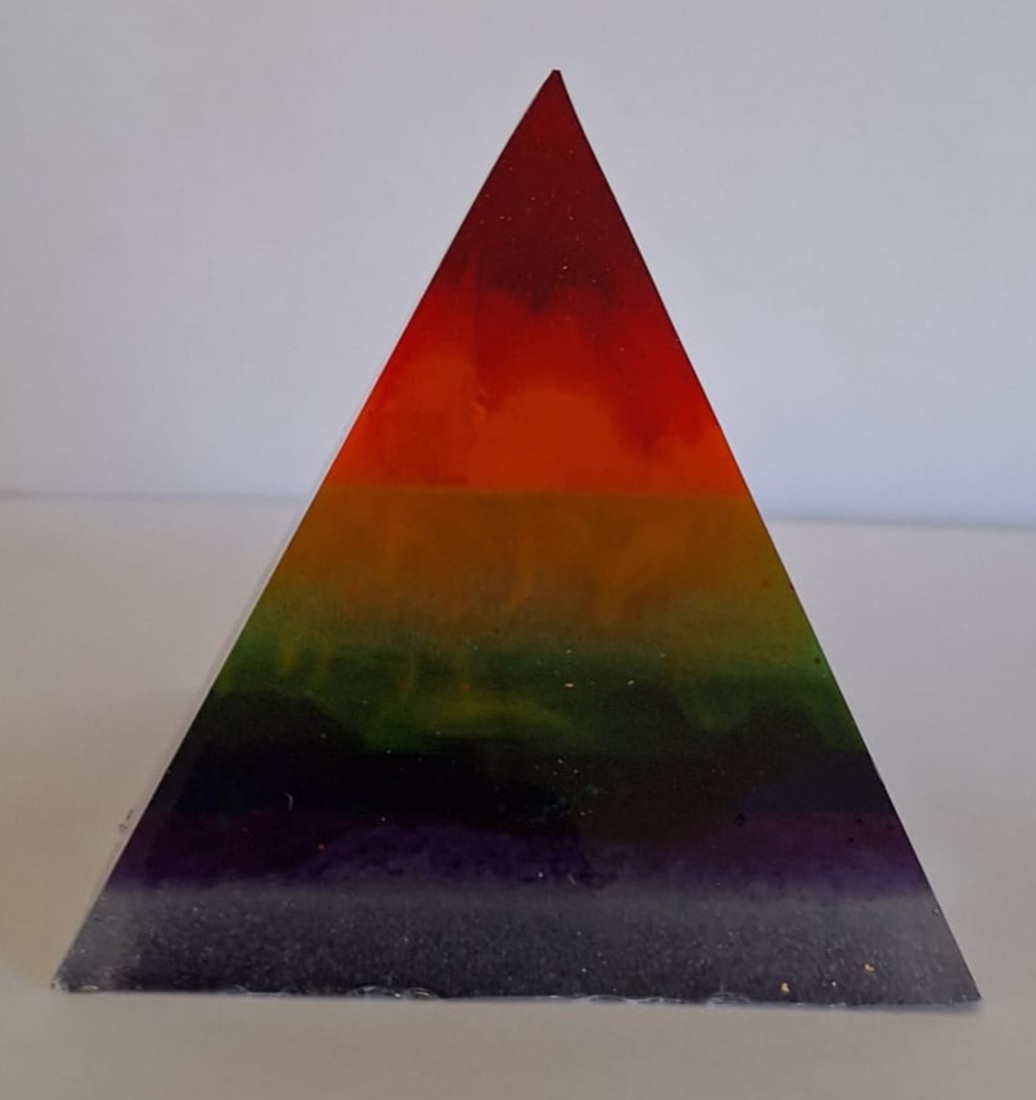 Orgonite / piramide chakra kleuren