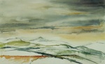 Landschap in aquarel