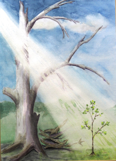 aquarel 'circle of life'