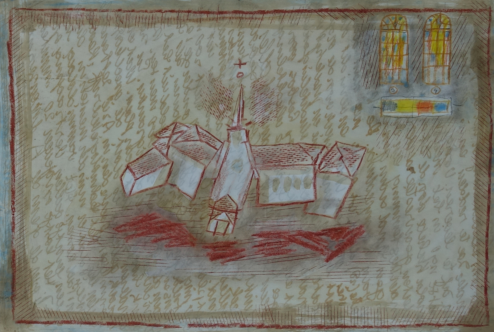 Passant maakt zich een voorstelling van het interieur.