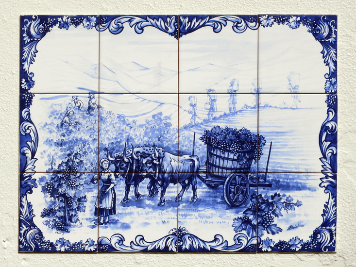 TEGELTABLEAU IN HUIZEN