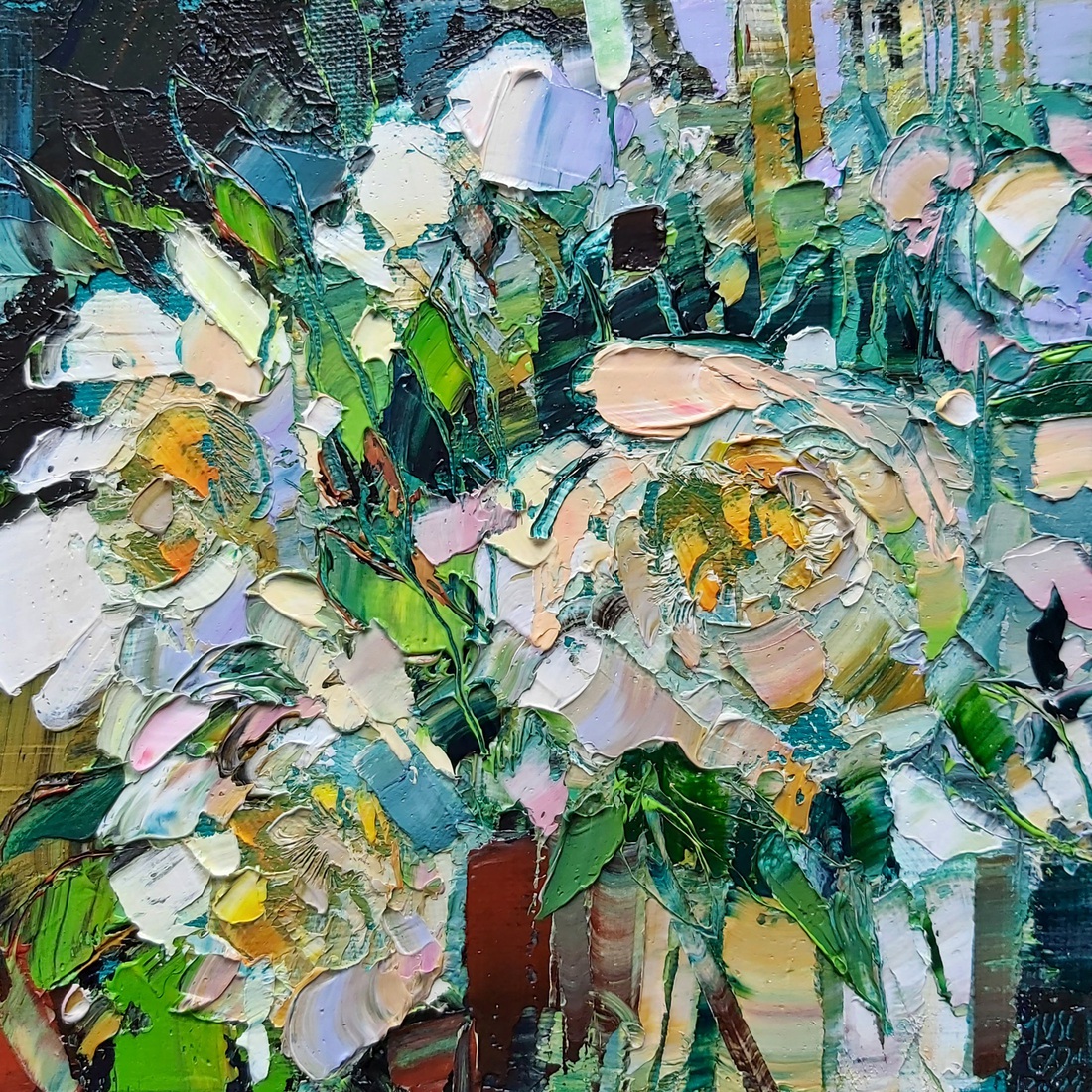Stilleven met bloemen -  semi-abstract Nr. 03
