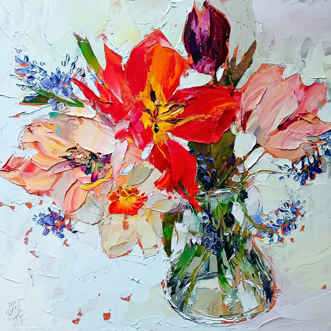 Stilleven met bloemen -  semi-abstract Nr. 25