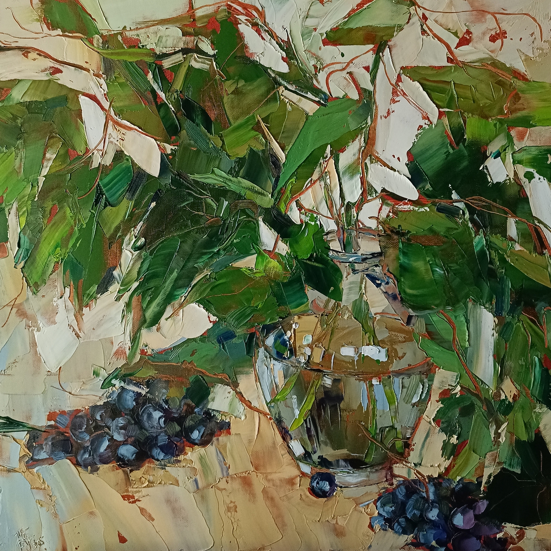 Stilleven met druivenranken nr. 54