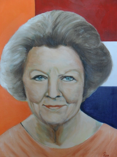 Portret Koningin Beatrix