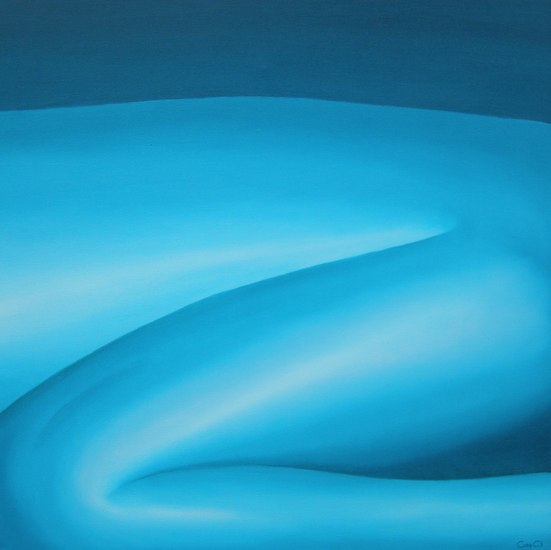 Detail in blauw groen