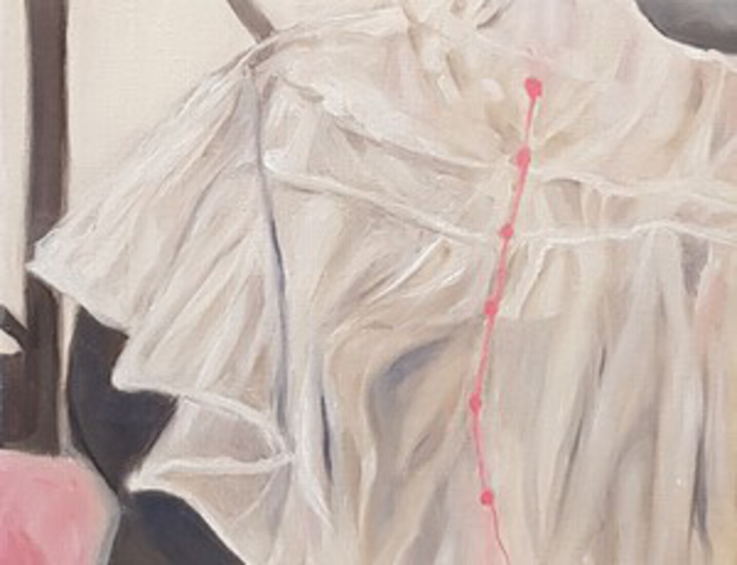 COLLAR WITH PINK PEARLS