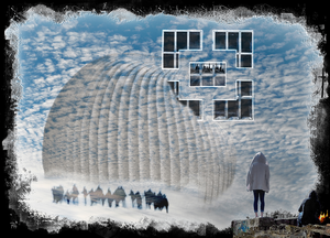 composities waar blauw en wit met uitzicht op wolken en lucht doorslaggevend zijn