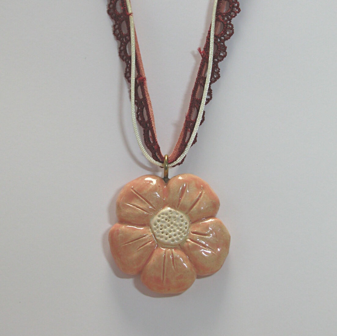 bloemencollier roze